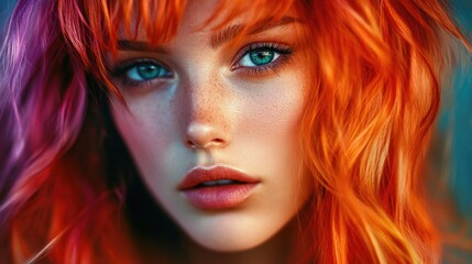 Woman with red hair