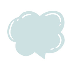 cartoon speech bubbles. cartoon handrawn speech bubble or speech icon stock design element. comic icon