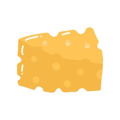 delicious cheese design. cartoon breakfast food stock element