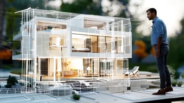 Architect Envisioning Modern Home Design
