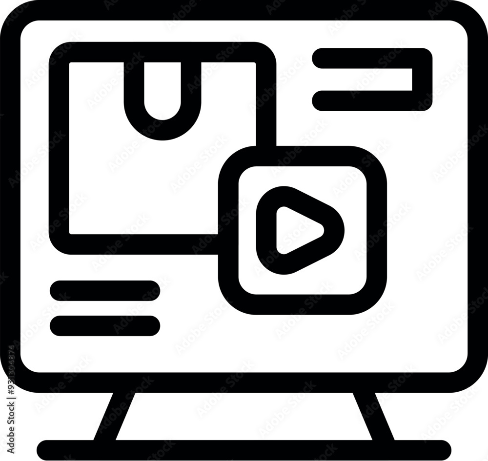 Poster computer is displaying a video tutorial about product packaging