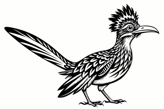recommend clip art: roadrunner silhouette vector illustration