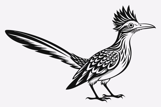 recommend clip art: roadrunner silhouette vector illustration
