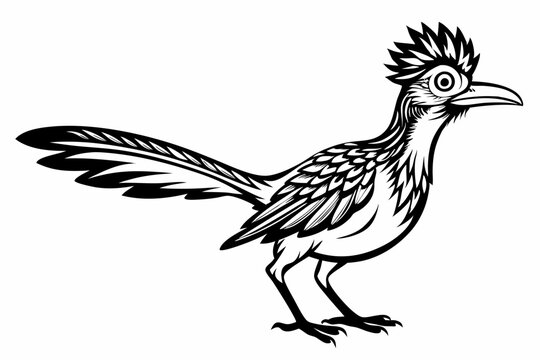 recommend clip art: roadrunner silhouette vector illustration