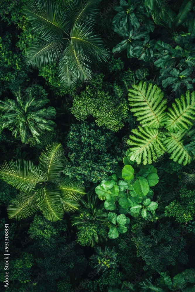 Canvas Prints forest view from above