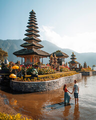 Exploring the Sacred Waters of Pura Ulun Danu Batur: A Couple's Spiritual Journey in Bali