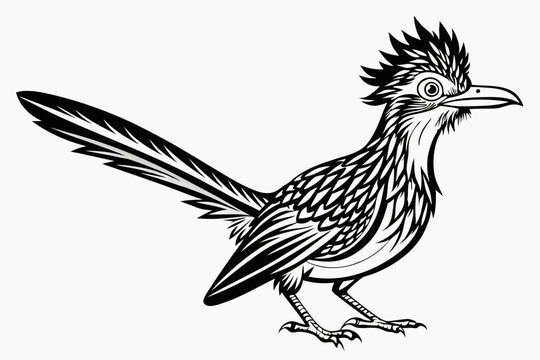 recommend clip art: roadrunner silhouette vector illustration