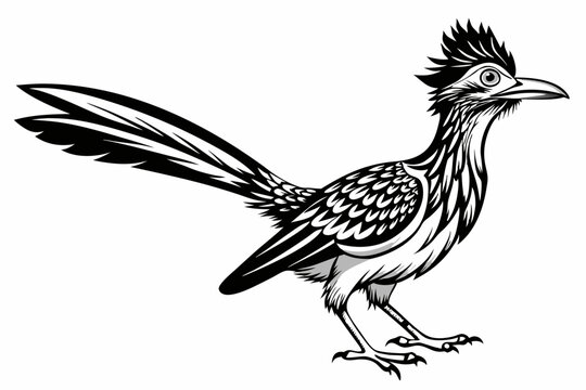 recommend clip art: roadrunner silhouette vector illustration