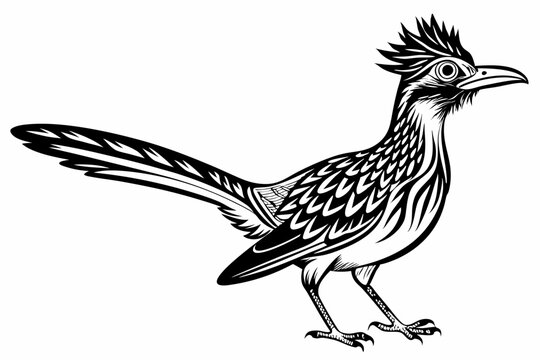 recommend clip art: roadrunner silhouette vector illustration
