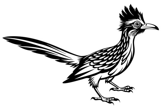 recommend clip art: roadrunner silhouette vector illustration