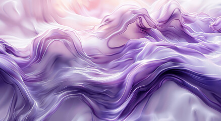 Obraz premium Abstract Flowing Silky Waves In Soft Pastel Purple And Pink Colors