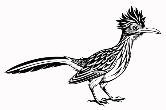 recommend clip art: roadrunner silhouette vector illustration