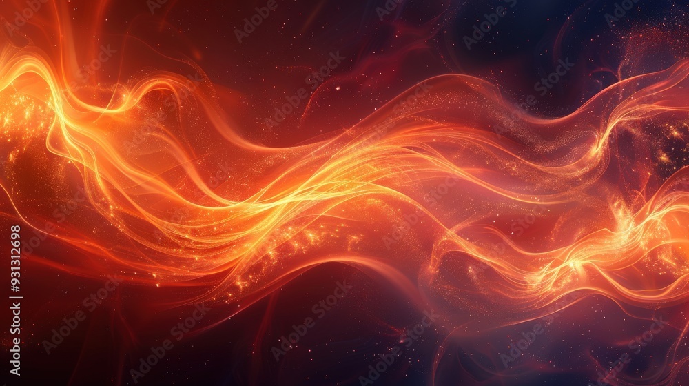 Poster create a high-resolution abstract background with fiery swirls against a dark backdrop. ensure the d