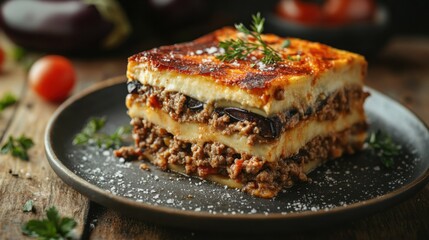 Delicious Homemade Lasagna: A Hearty Italian Casserole Recipe with Beef and Eggplant