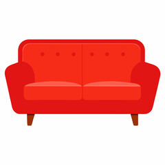 Sofa vector art illustration 