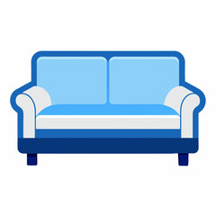 Sofa vector art illustration 