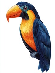 Fototapeta premium Vibrant Toucan Illustration