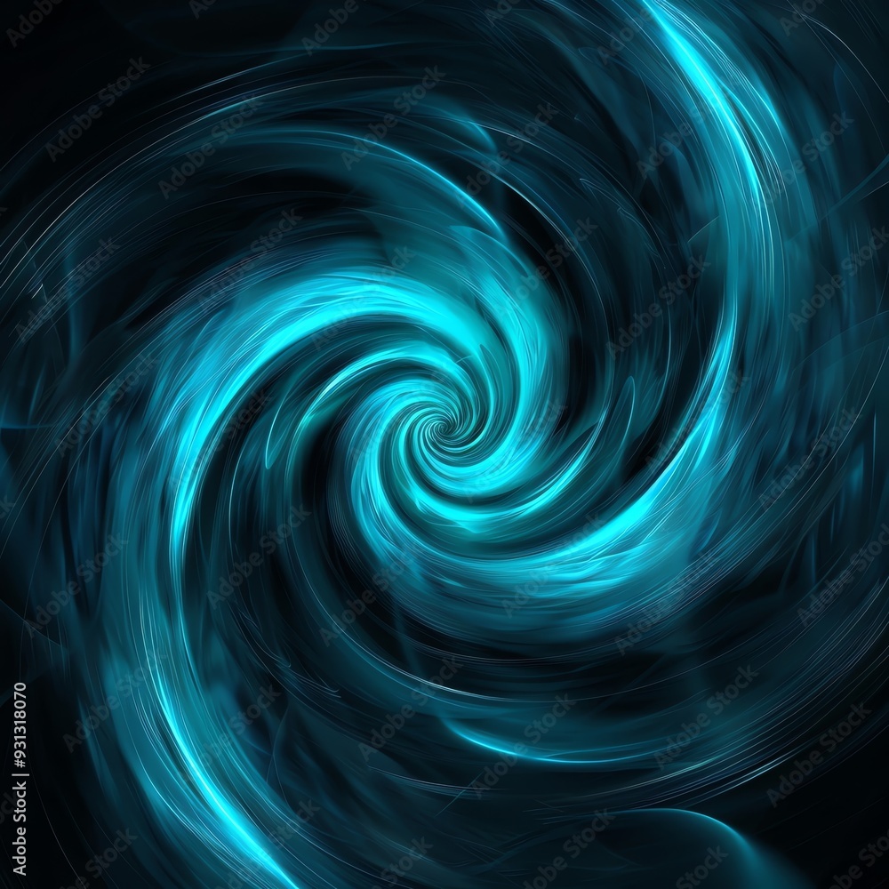 Aufkleber a mesmerizing swirl of deep blue tones, creating a dynamic and captivating visual effect, perfect fo
