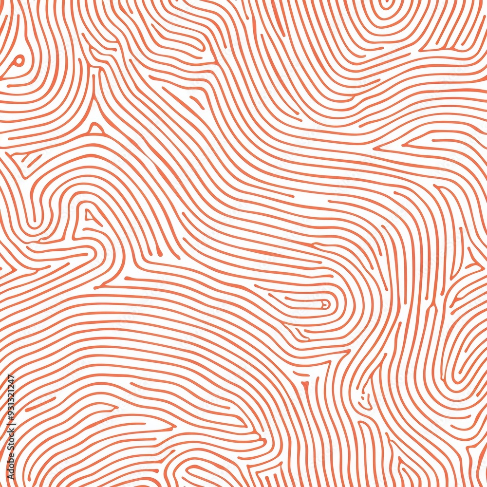 Poster abstract pattern featuring smooth, flowing lines in warm tones, ideal for backgrounds and modern des