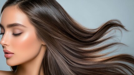 Naklejka premium Hair Botox is on the rise 