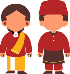 Couple Wear Indonesian Traditional