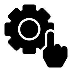 engineering, technical, technic, machine, operations, development, control glyph or solid icon