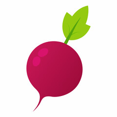 Beet icon vector art illustration