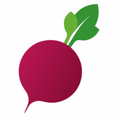Beet icon vector art illustration