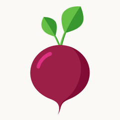 Beet icon vector art illustration