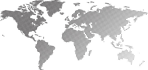 Fototapeta premium World map texture vector modern Silhouette map 