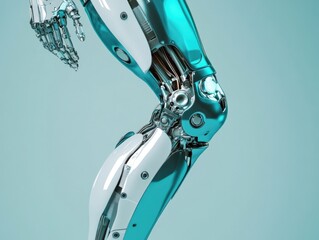 Robot Legs Close-Up