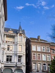 Obraz premium Street view of Liege in Belgium