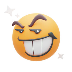 yellow emoji 3d illustration