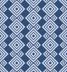 Japanese Overlap Diamond Vector Seamless Pattern