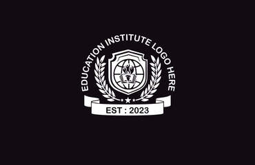 education logo, institute logo design , educational institute logo design, educational academic logo. vector logo concept.