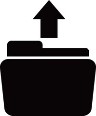 フォルダ送信のアイコンイラスト