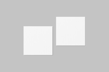Fototapeta premium Square Business Card Blank Mockup