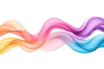Fototapeta premium A vibrant wave of colorful flowing waves in shades of orange, pink, purple, and blue, suitable for creative backgrounds.