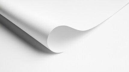 A plain white sheet of paper with a single fold, emphasizing the impact of minimal design.