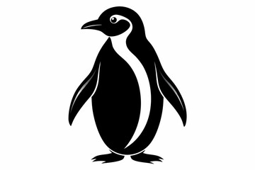 penguin, penguin silhouette vector illustration, penguin silhouettes	
