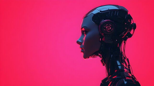 Artificial General Intelligence AI Woman Female Humanoid Robot Human Computer Hybrid Interaction Advanced