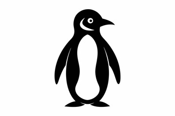 penguin, penguin silhouette vector illustration, penguin silhouettes	
