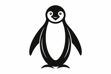 penguin, penguin silhouette vector illustration, penguin silhouettes	
