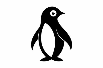 penguin, penguin silhouette vector illustration, penguin silhouettes	
