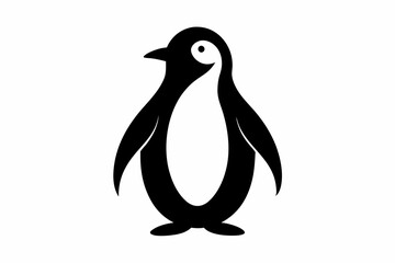 penguin, penguin silhouette vector illustration, penguin silhouettes	
