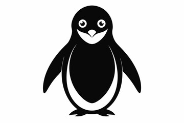 penguin, penguin silhouette vector illustration, penguin silhouettes	
