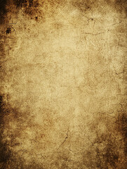 Vintage Old Paper Texture with Faded Edges, Grunge Background for Historical or Antique Designs