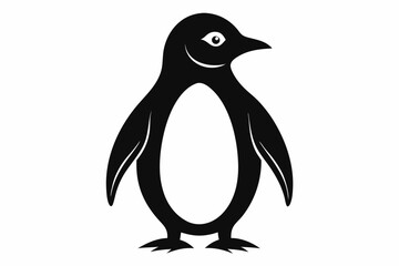penguin, penguin silhouette vector illustration, penguin silhouettes	
