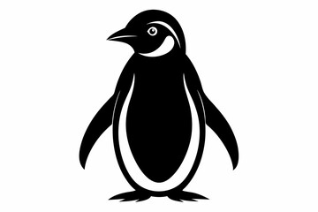 penguin, penguin silhouette vector illustration, penguin silhouettes	
