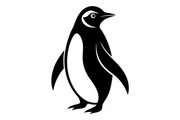 Naklejka premium penguin, penguin silhouette vector illustration, penguin silhouettes 